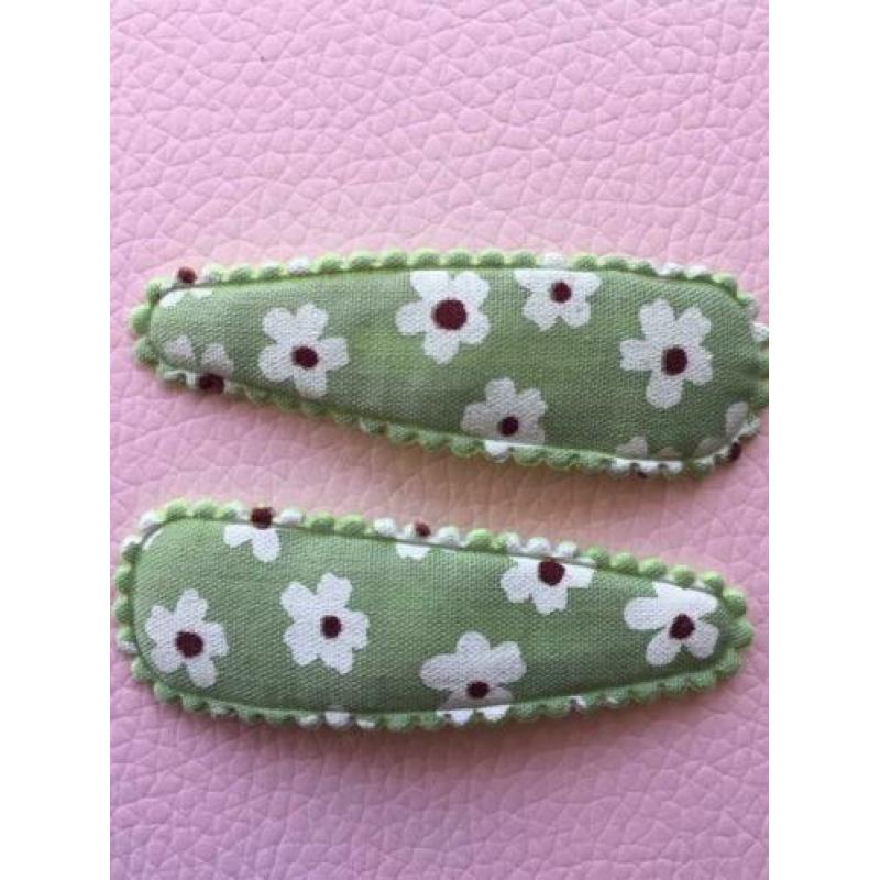 Hippe knipjes/haarspeldjes/5cm/zomers/groen/ 5 voor 5 euro