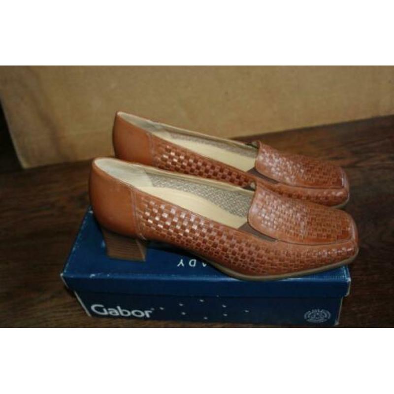 Gabor vlotte leren camel pumps mt 8,5 H SUPERKOOPJE