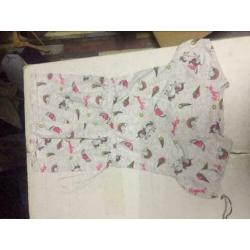 Hello kitty jumpsuit, maat: 116/122