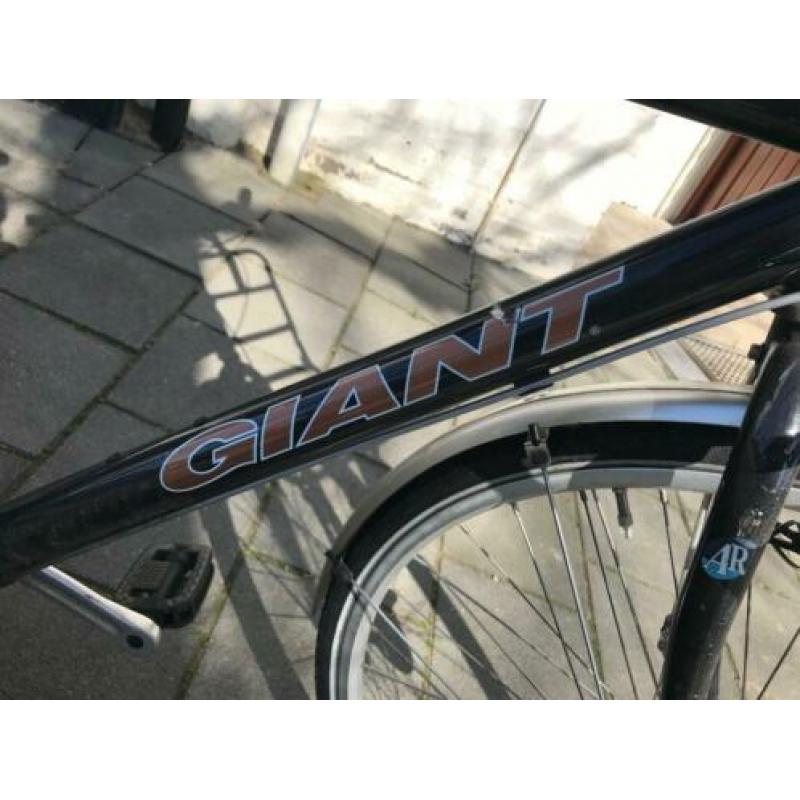 Zwarte Giant herenfiets van klein formaat