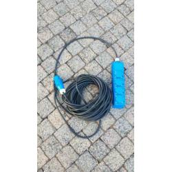 Stroom kabel verlengsnoer vouwwagen caravan 20 meter