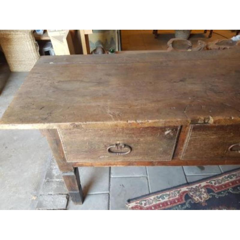 antieke Indonesische hardhouten tafel