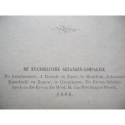 Godsdienstige liederen, antiek boek uit 1886.