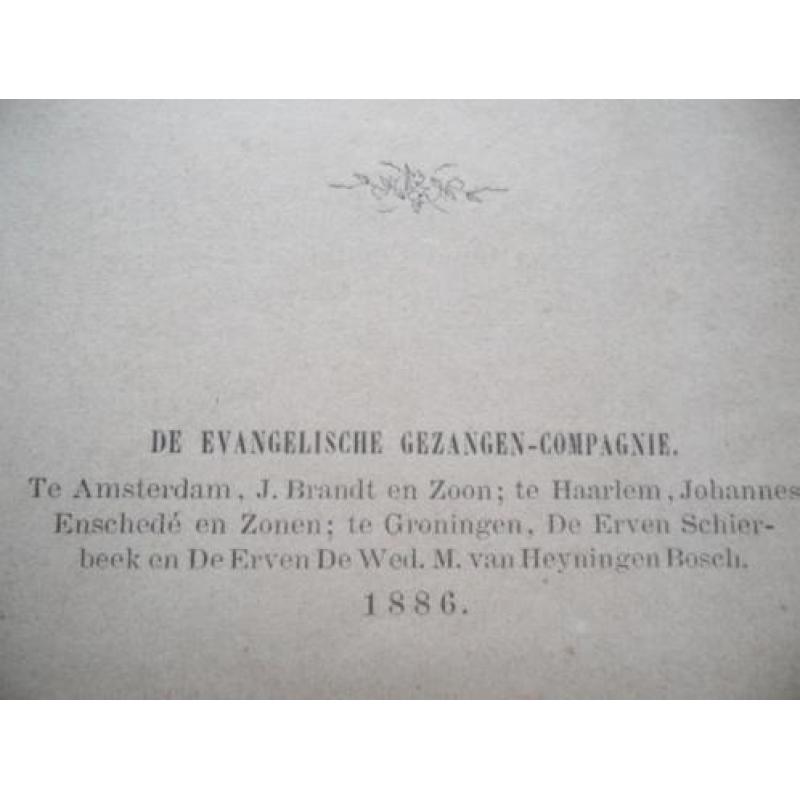 Godsdienstige liederen, antiek boek uit 1886.