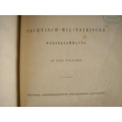 1866 Dictionnaire Polyglotte in Ned, Duits, Frans, Engels.