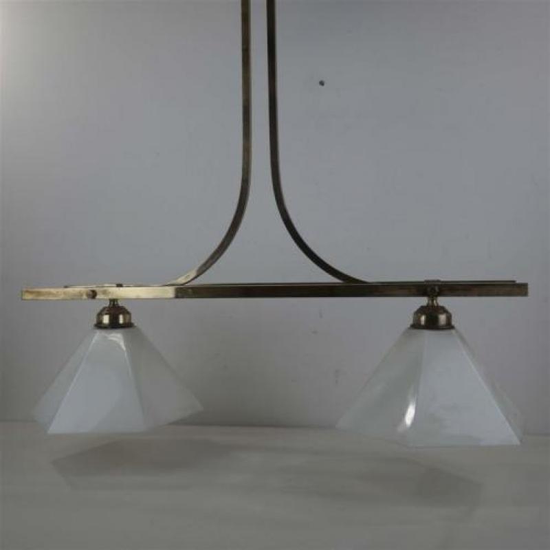 Lamp met twee kappen