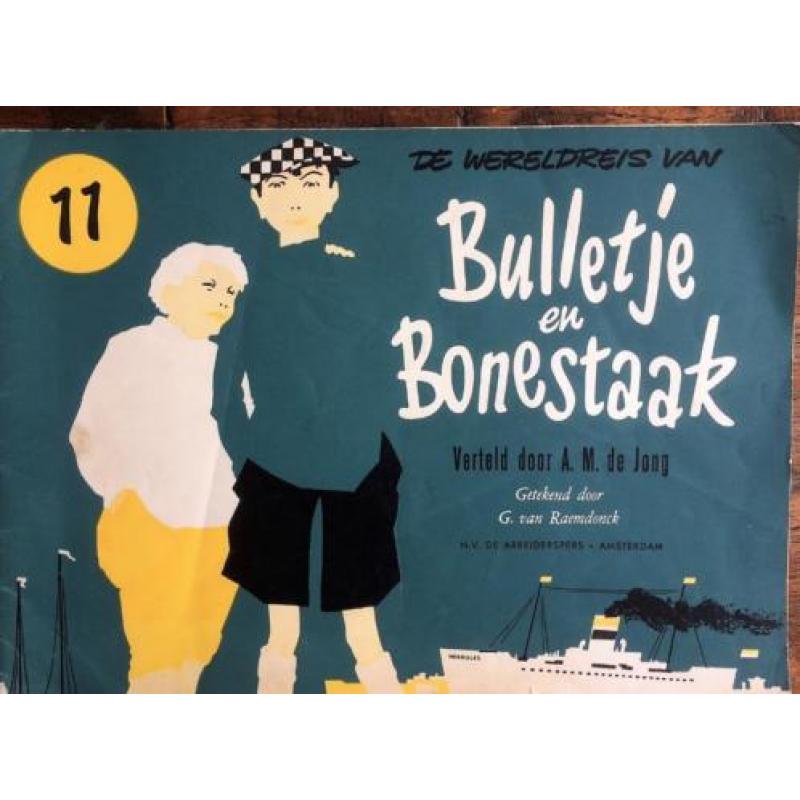 Mooie oude strips van Bulletje en Bonestaak (A.M. de Jong)