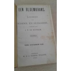 Boekje "Een bloemkrans" uit 1881 - zie foto's