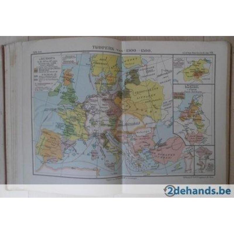 Kleine schoolatlas Algemeene en Vaderlandsche geschiedenis