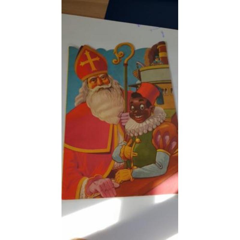 Prachtige oude prentenboek voorleesboek sint Nicolaas