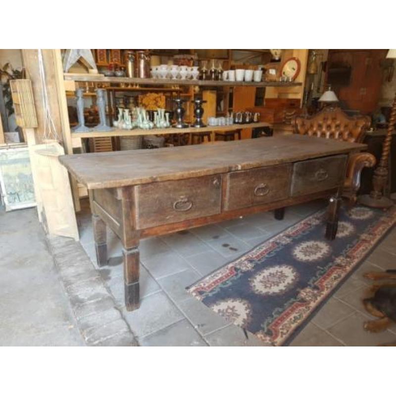 antieke Indonesische hardhouten tafel