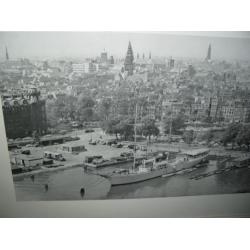 Frits J. Rotgans, foto, panorama Amsterdam, met schip Pollux