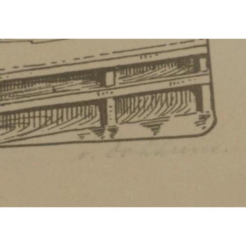 tekening kerk Geldermalsen Hans v. Dokkum