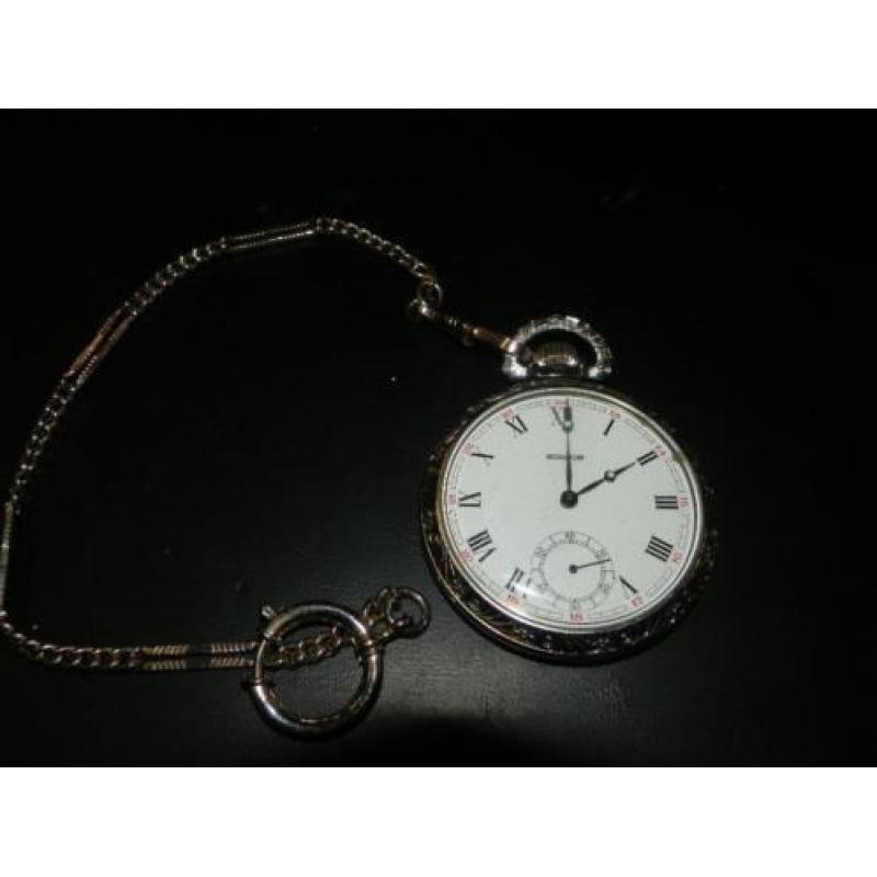 Horizon 1e graad zilver zakhorloge keurmerk 925 Pandjeshuis