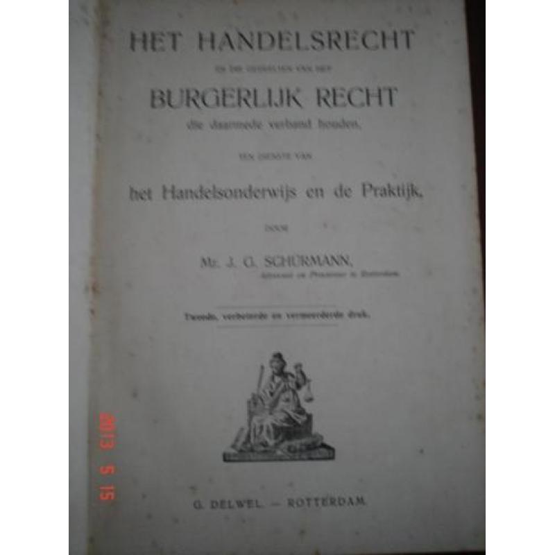 Het Handelsrecht en Burgerlijk recht G. Delwel 1905