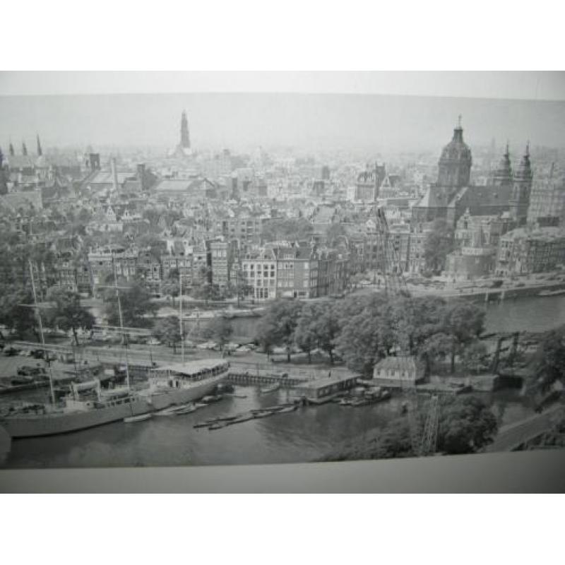 Frits J. Rotgans, foto, panorama Amsterdam, met schip Pollux