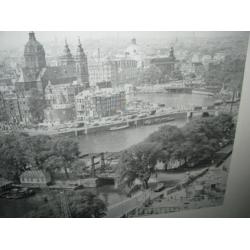 Frits J. Rotgans, foto, panorama Amsterdam, met schip Pollux