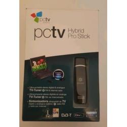 PcTv Hybrid Pro Stick 340e.Digitale en analoge TV ontvanger.