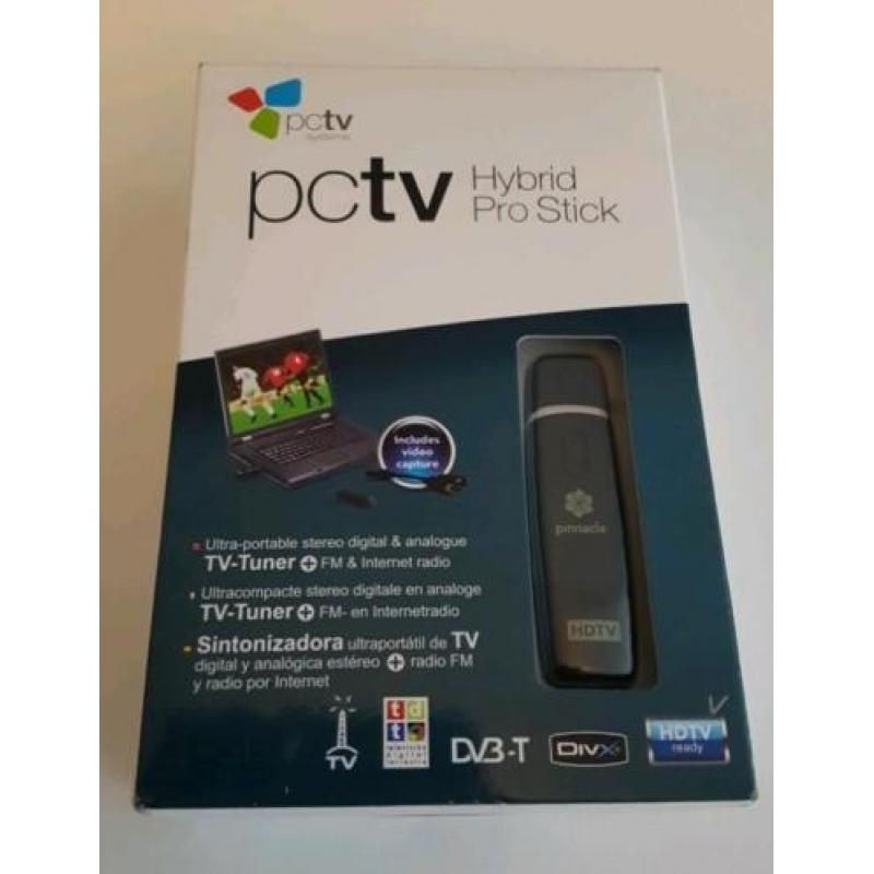 PcTv Hybrid Pro Stick 340e.Digitale en analoge TV ontvanger.