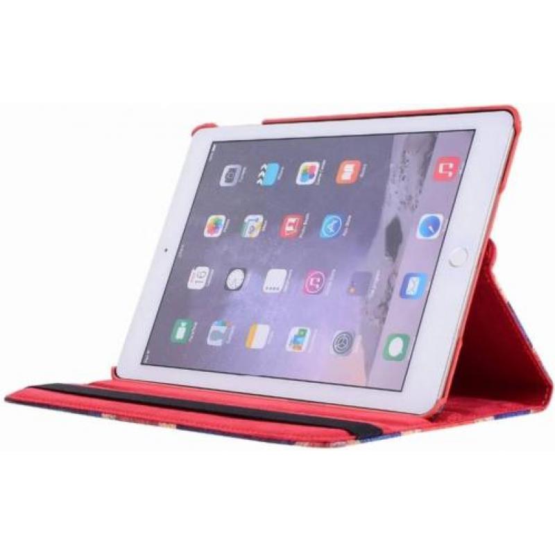 Ntech - iPad 9.7 (2018) Hoes - USA Vintage - 360° Draaibaar