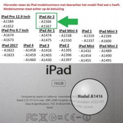 Apple iPad Air 2 - PU Lederen Cover Lychee met Kaarthouder -