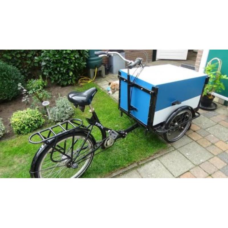 Geren. bakfiets voor kids of grote hond, in prijs gezakt!