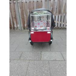 Babboe big bakfiets 7 versnellingen, met huif en kussens