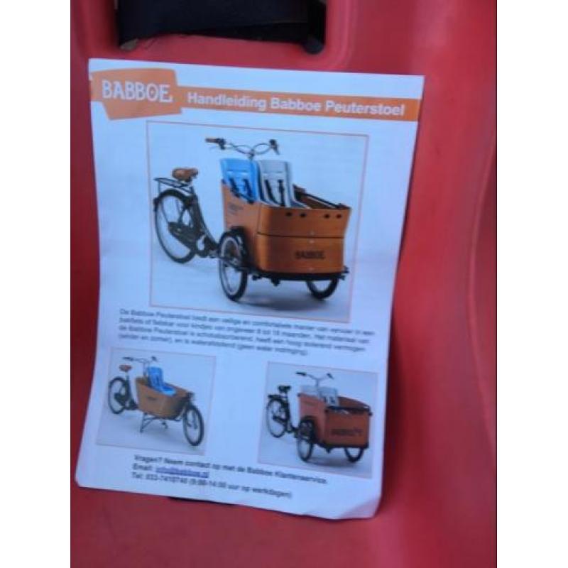 Peuterstoel Babboe bakfiets