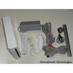 Nintendo Wii met Controller, Nunchuk & Bedrading (Wit)