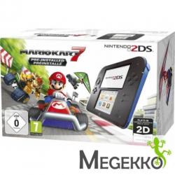 Nintendo 2DS zwart-blauw incl. Mario Kart 7